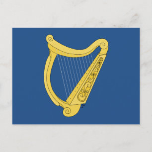 Irish Harp Postcard