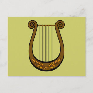 Irish Harp Postcard