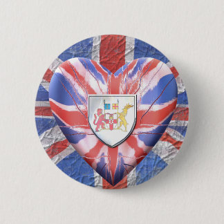 Irish Heart 6 Cm Round Badge