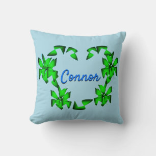 Irish Heart Connor Baby Blanket Throw Pillow