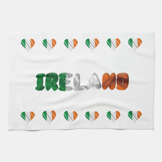 Irish heart tea towel (Horizontal)