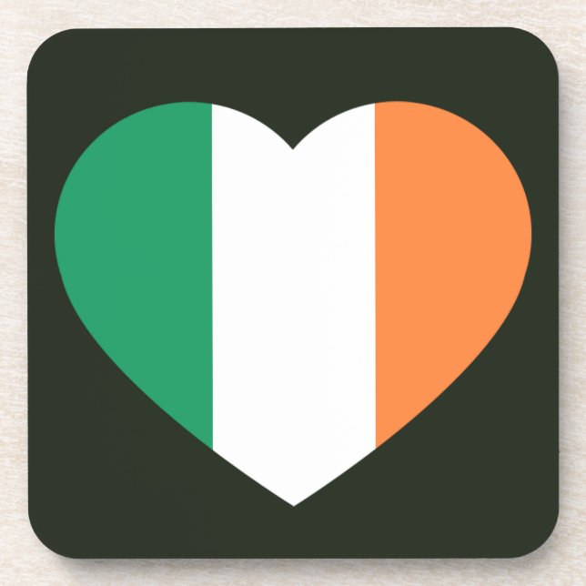 Irish Heartflag coastercnt Coaster (Front)