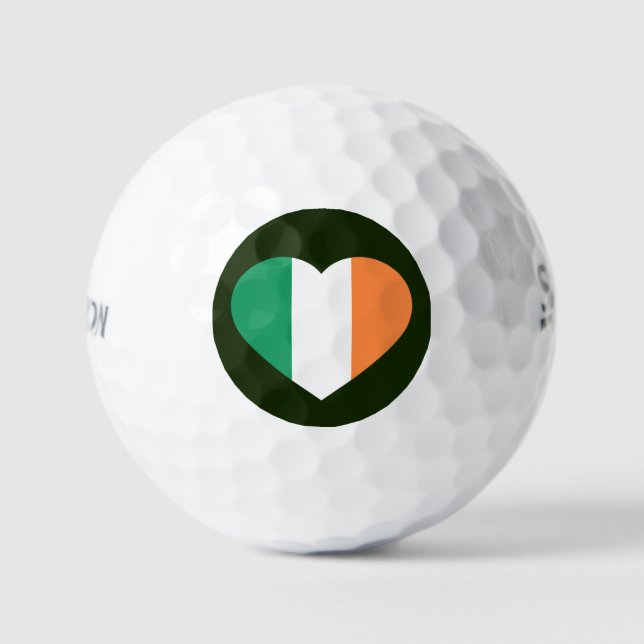 Irish Heartflag ssf gbcnt Golf Balls (Front)