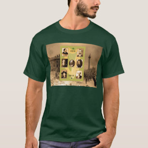 Irish Heroes image for Men's-Dark-T-Shirt-Green T-Shirt