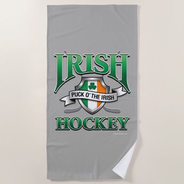 Irish Hockey Beach Towel (Front)