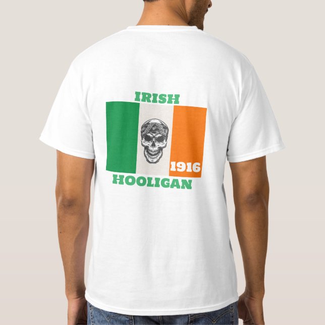 Irish Hooligan Biker T-Shirt (Back)