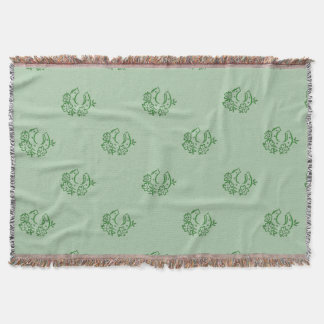 Irish Horseshoe Throw Blanket