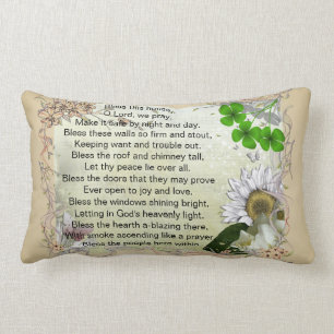 Irish House Blessing lumbar pillow