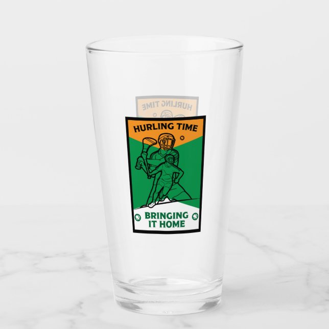 Irish Hurling Sport Glass (Front)