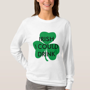 Irish I could drink baby shower maternity T-Shirt