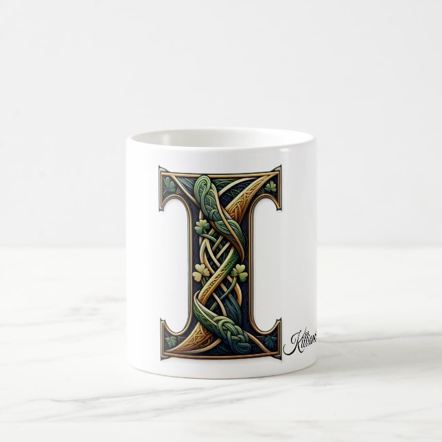 Irish I Monogram Coffee Mug (Center)