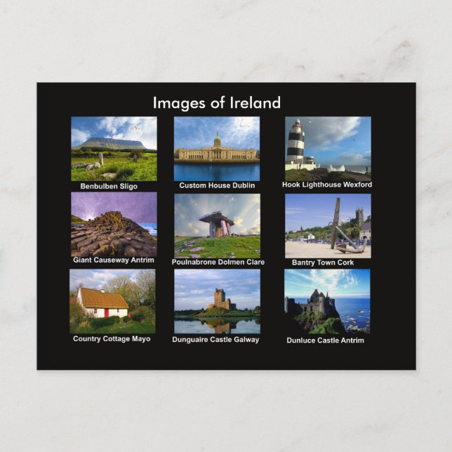 Irish Images for postcard (Front)