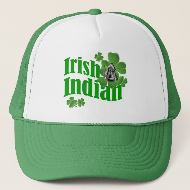 Irish indian trucker hat (Front)