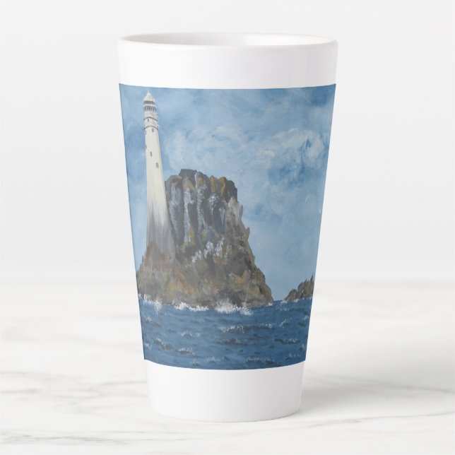 Irish, Ireland, Lighthouse, Latte Mug (Front)