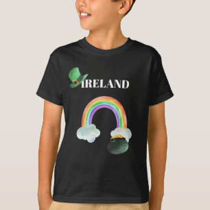 *~* IRISH IRELAND Rainbow Pot of Gold Boy T-Shirt