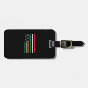 Irish Italian American Flag Ireland Italy ST PATRI Luggage Tag