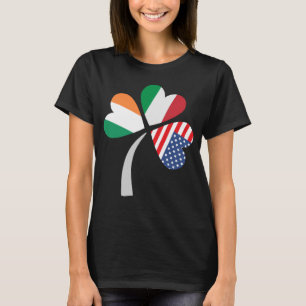 Irish Italian American Flag Ireland Italy USA Patr T-Shirt