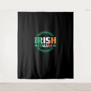 Irish Italian Flag Half Irish Half Italian St Patr Tapestry