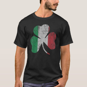 Irish Italian Flag Shamrock St Patrick's Day Italy T-Shirt