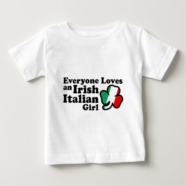 Irish Italian Girl Baby T-Shirt (Front)