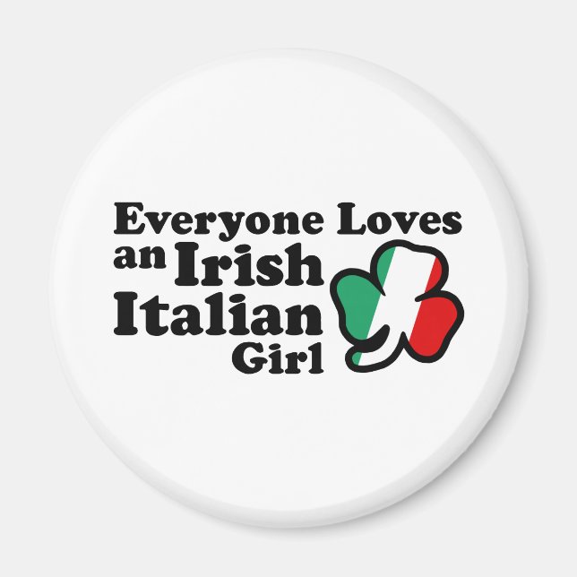 Irish Italian Girl Magnet (Front)