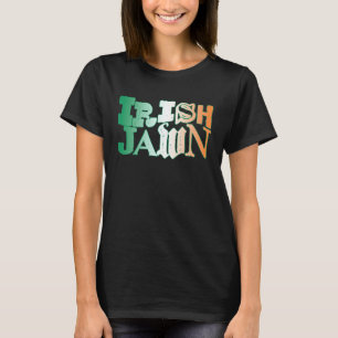 Irish Jawn Philly St Patrick s Day Wavy Irish Flag T-Shirt