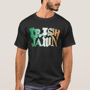 Irish Jawn Philly St Patrick s Day Wavy Irish Flag T-Shirt