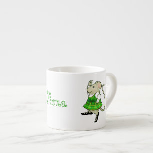 IRISH JIG MOUSE Espresso Cup + Text