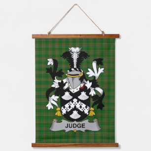 Irish Judge Coat of Arms Family Crest Hanging Tapestry