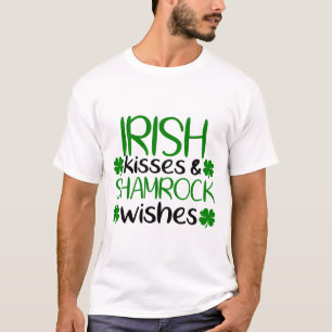Irish Kisses & Shamrock Wishes T-Shirt