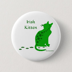 Irish Kitten-Button 6 Cm Round Badge