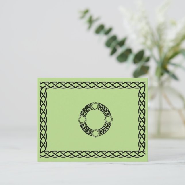 Irish Knot Designs Postcard (Standing Front)
