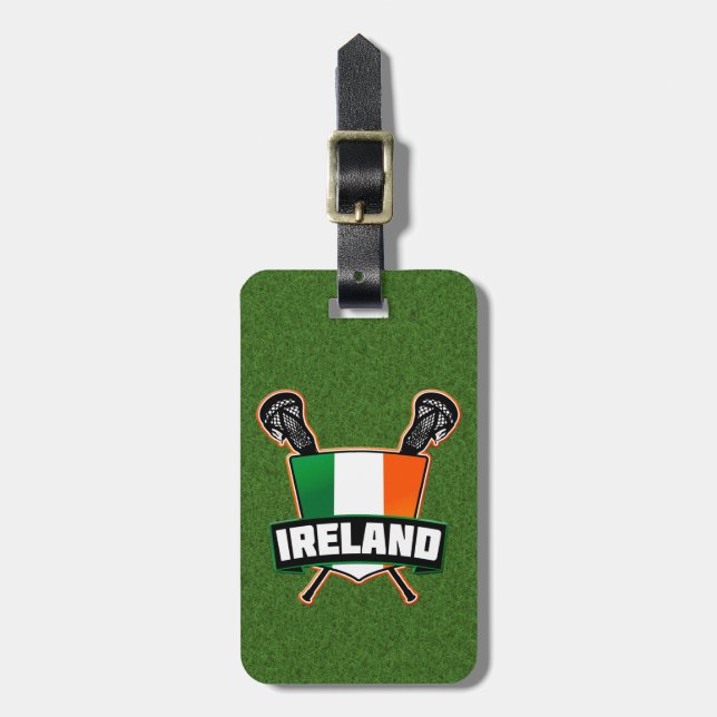 Irish Lacrosse Luggage Tag Template (Front Vertical)