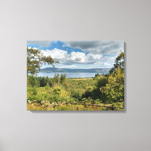 Irish Lake under Irish Sky Canvas Print (Front)