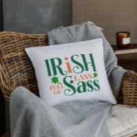 Irish Lass Full Of Sass Funny St Patrick's Day