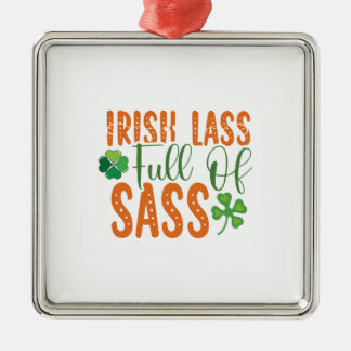 Irish Lass Full Of Sass Metal Tree Decoration