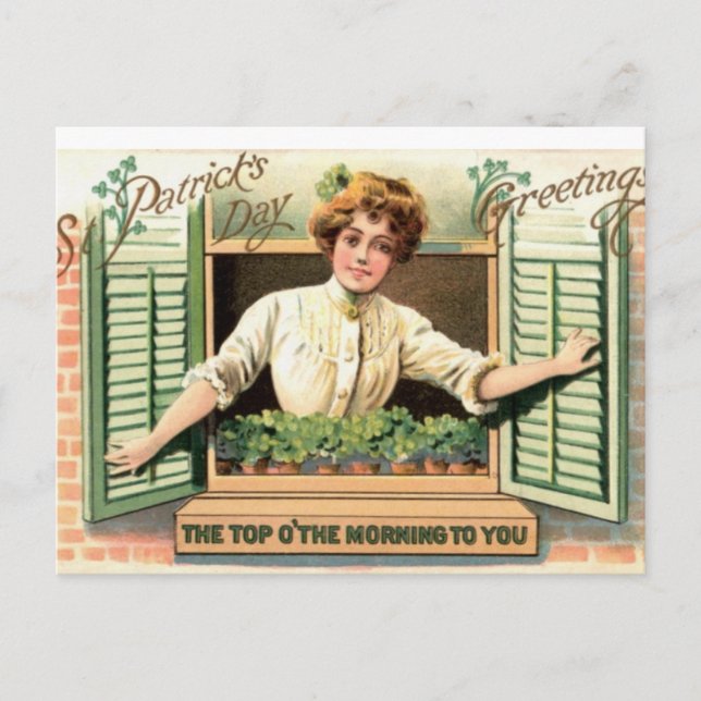 Irish Lass Postcard (Front)