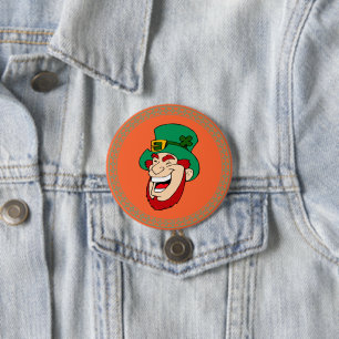 Irish Leprechaun 7.5 Cm Round Badge