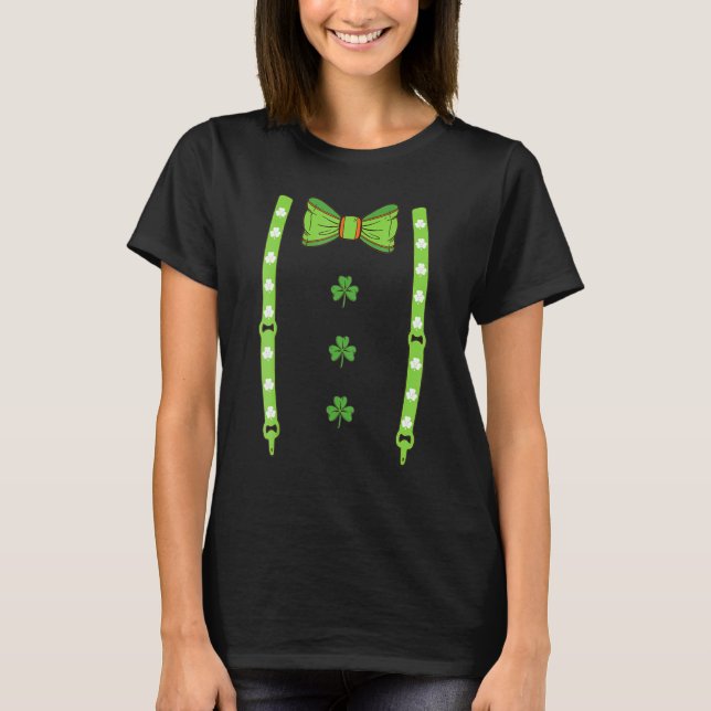 Irish Leprechaun Costume Tuxedo St Patrick's Day B T-Shirt (Front)