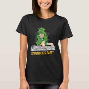 Irish Leprechaun Dj Saint Patrick's Day Party T-Shirt