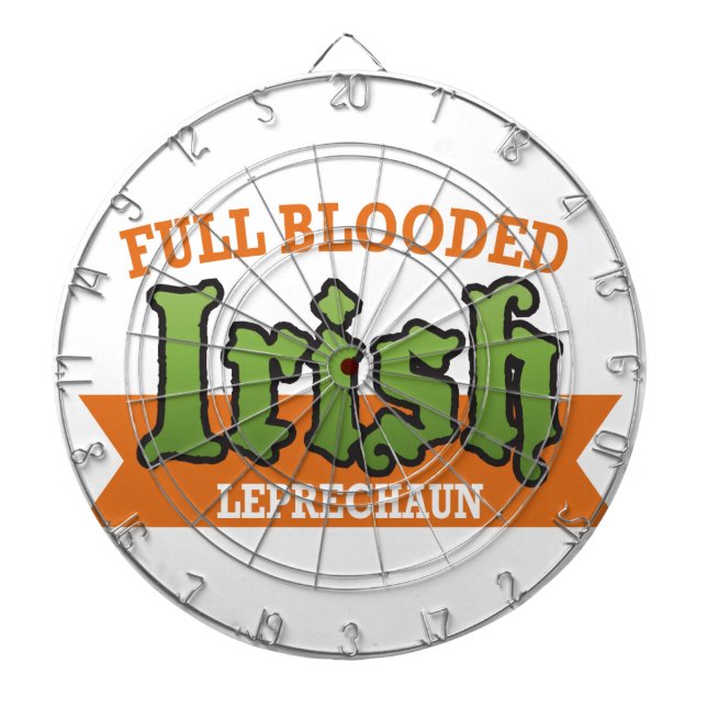 Irish Leprechaun - Full Blooded Dartboard (Front)