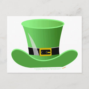 Irish Leprechaun Hat Lucky St. Patrick's Day Postcard