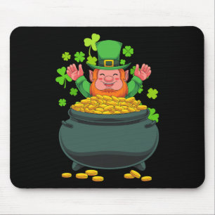 Irish Leprechaun Pot Of Gold Ireland St Patricks D Mouse Pad