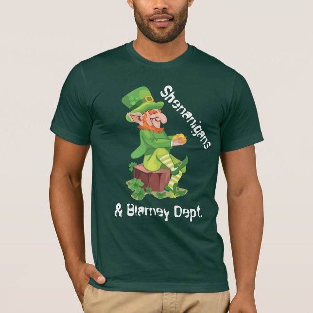 Irish Leprechaun Pot of Gold T-Shirt (Front)