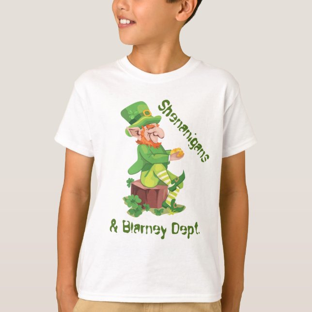 Irish Leprechaun Pot of Gold T-Shirt (Front)