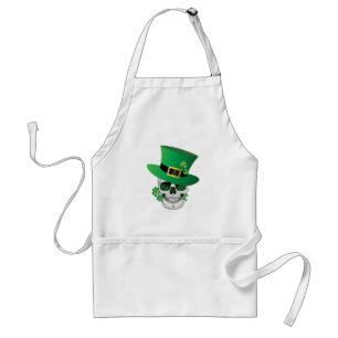 Irish Leprechaun Skull Standard Apron
