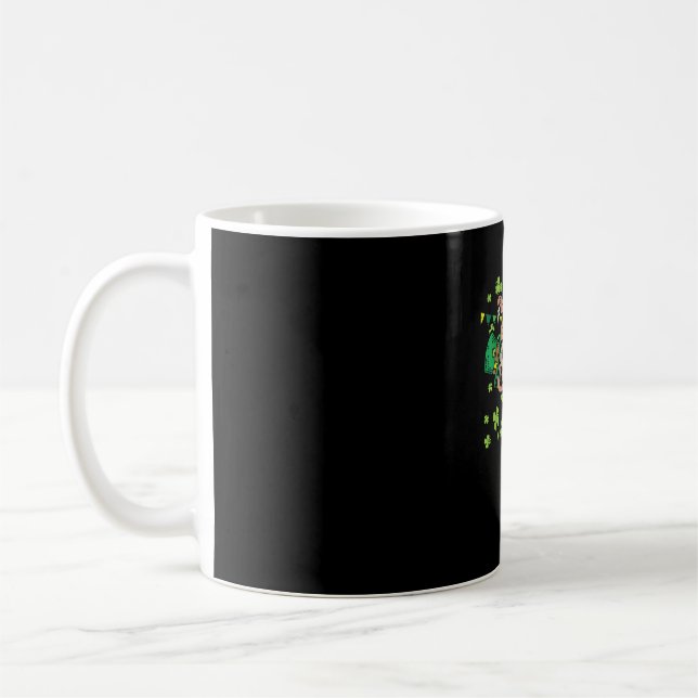 Irish Leprechaun Sloth Shamrock St Patricks Day An Coffee Mug (Left)