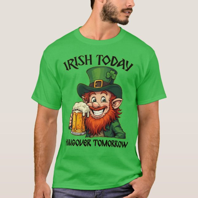 Irish Leprechaun - St. Patrick's Day T-Shirt (Front)
