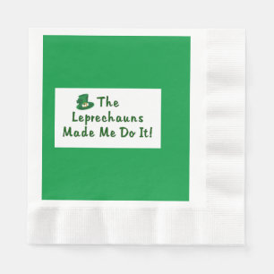Irish Leprechauns Napkin