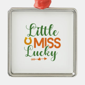 Irish Little Miss Lucky Metal Tree Decoration